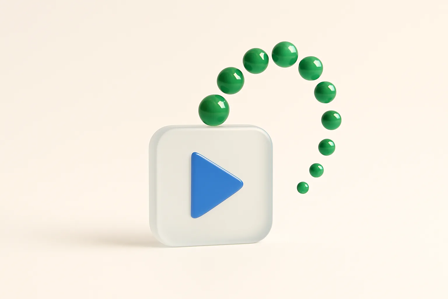 A view counter climbing away from the play button
